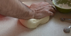 Kneading Pizza Dough